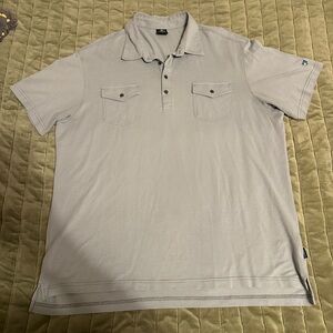 KUHL Men's Light Gray Polo Shirt XL